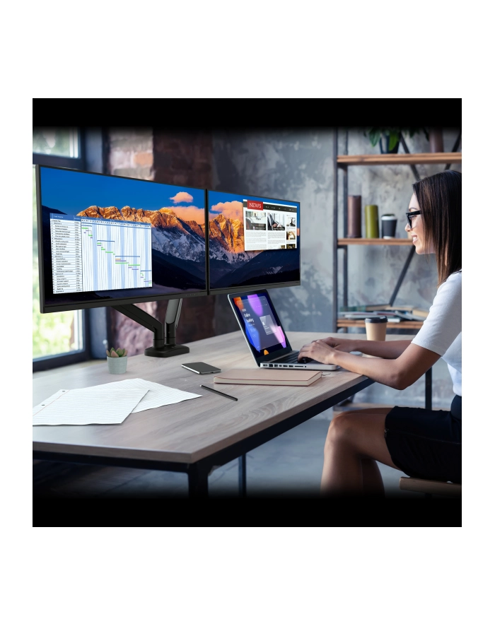 ERGONOMIC DUAL MONITOR MOUNT DUAL MOUNT główny