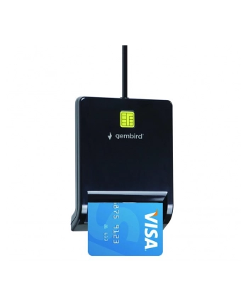 GEMBIRD Uniwersalny czytnik kart Smart Card USB czarny