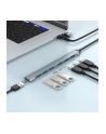 GEMBIRD 7-portowy hub USB 1x USB 3.2 + 6x USB 2.0 USB-A + USB-C srebrny - nr 4