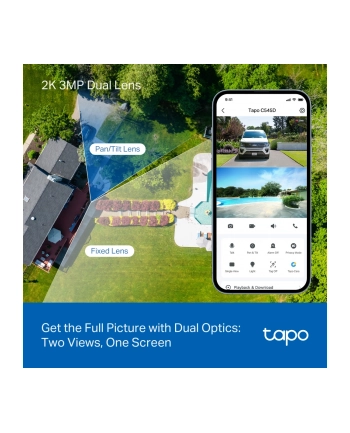 TP-LINK Outdoor Dual Lens Pan/Tilt Security Camera