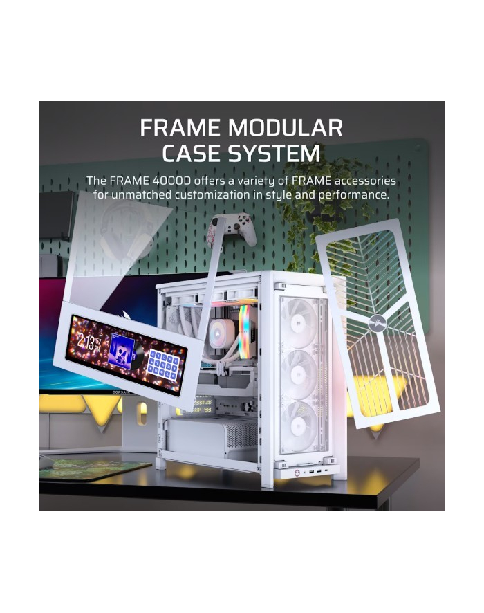 Corsair Obudowa FRAME 4000D RS Wood Mid-Tower White/Oak główny