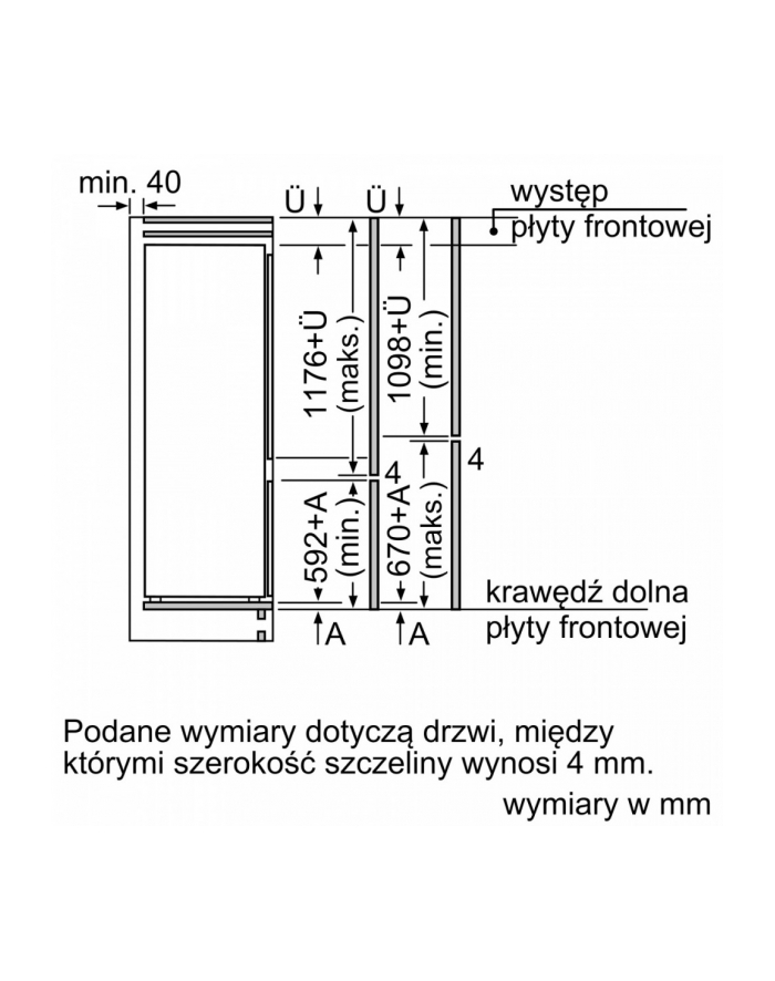 bosch Chłodziarko-zamrażarka KIV87NSE0 główny