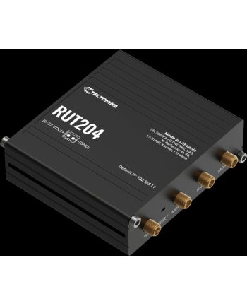TELTONIKA NETWORKS RUT204 DUAL SIM CAN BUS 4G/LTE WiFi GNSS RS232 EAAP Router