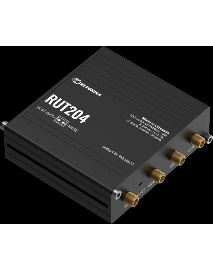 TELTONIKA NETWORKS RUT204 DUAL SIM CAN BUS 4G/LTE WiFi GNSS RS232 EAAP Router główny