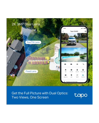 TP-LINK Outdoor Dual Lens Pan/Tilt Security Camera