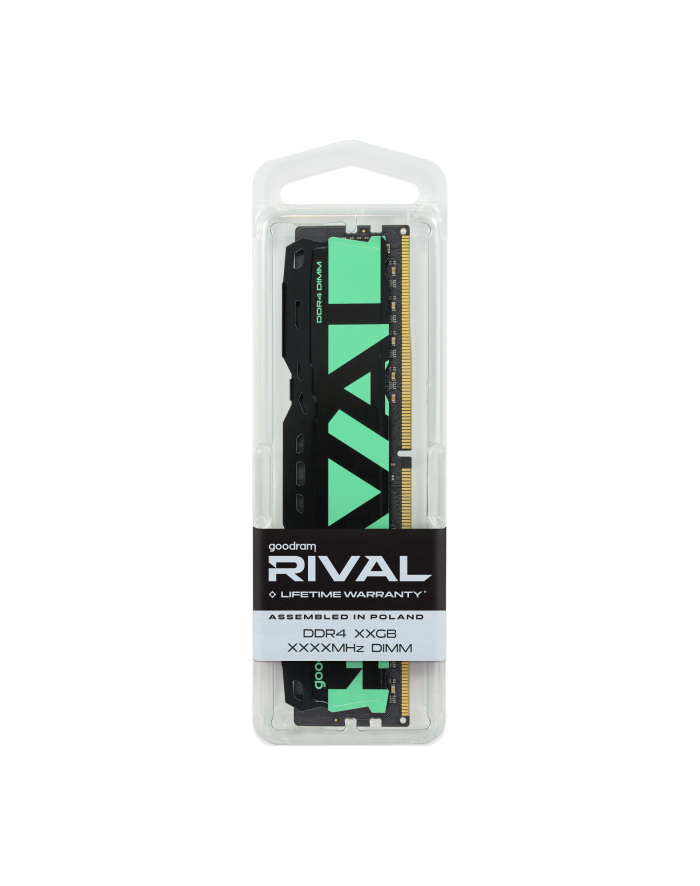 goodram Pamięć do PC DDR4 Rival Radiant 32GB (1*32)/3200 CL16 zielona główny