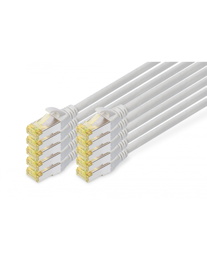 CAT 6A S/FTP PATCH CORD10P AWG 26/7 5 M 10 PIECES GREY główny