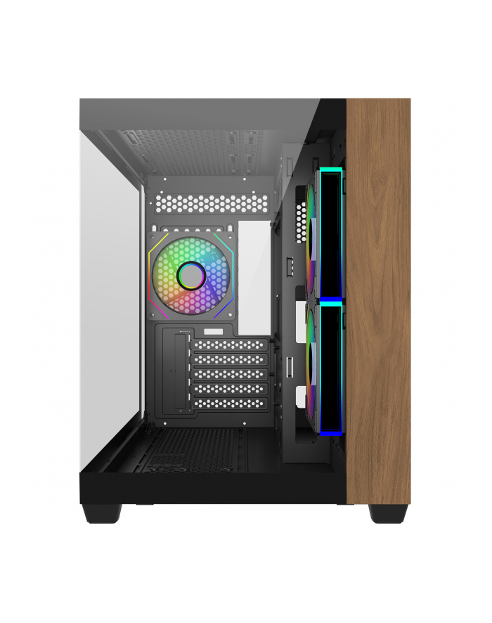 Cooler Master Elite 481 Wood 270° Seamless Glass mATX (E481KHNNS00) główny