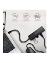 axagon HUB 4-portowy 5gbps 2x USB-A 2x USB-C , USB-C power IN 19cm kabel HUE-C2C - nr 19