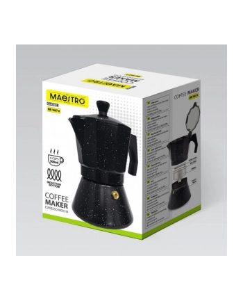 feel-maestro Kawiarka espresso/mocha Granite 150 ml, 3 filiżanki  MR-1667-3