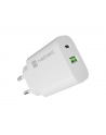 natec Ładowarka sieciowa Ribera 1xUSB-A 1xUSB-C 20W biała - nr 1