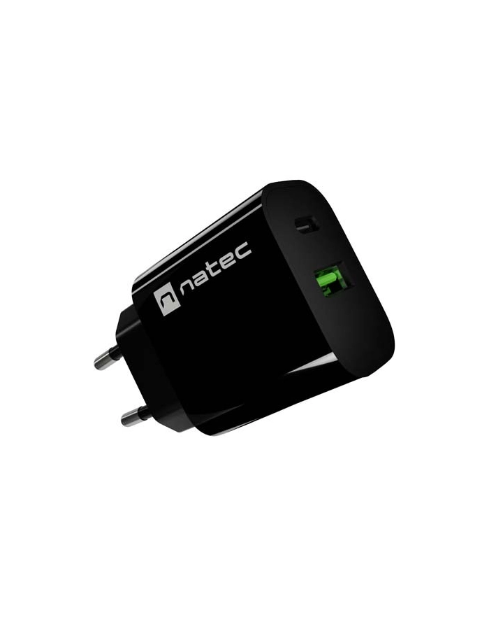 natec Ładowarka sieciowa Ribera 1xUSB-A 1xUSB-C 20W czarna główny