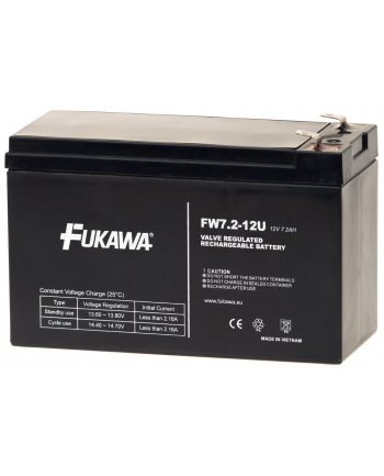 Fukawa Fw 7,212 F1U Akumulator Ołowiowy 12V/7,2Ah/Faston 4,7Mm (Fw009)