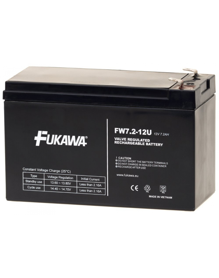 Fukawa Fw 7,212 F1U Akumulator Ołowiowy 12V/7,2Ah/Faston 4,7Mm (Fw009) główny