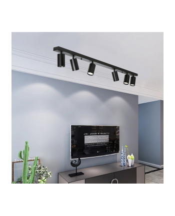 IMMAX Reflektor LED punkt czarny 6-punktowy (1806425)