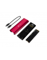natec Obudowa SSD zewnętrzna RHINO M.2 NVME USB-C 3.2 ruby red - nr 2
