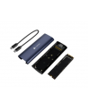 natec Obudowa SSD zewnętrzna RHINO M.2 NVME USB-C 3.2 steel navy - nr 2