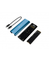 natec Obudowa SSD zewnętrzna RHINO M.2 NVME USB-C 3.2 horizon blue - nr 4