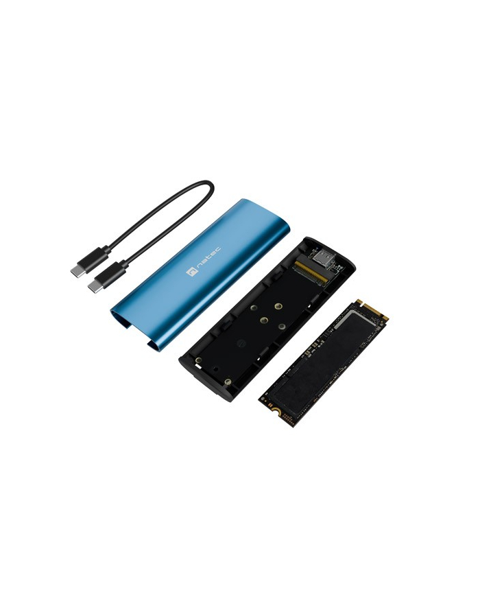 natec Obudowa SSD zewnętrzna RHINO M.2 NVME USB-C 3.2 horizon blue główny