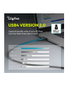 digitus Kabel połączeniowy silikonowy USB-C-USB-C | USB 4 ver.2.0 80Gbps | 8K@60Hz | PD 3.1 240W| 0,5m | czarny - nr 10