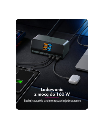 icybox Stacja dokująca IB-DK2300-CH 11w1 USB, HDMI, 100W PD, LAN