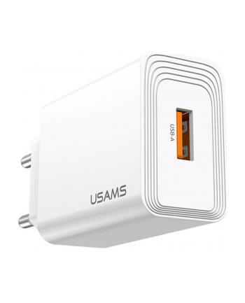 usams Ładowarka sieciowa T69 18W USB-A biała