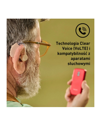 panasonic Telefon komórkowy KX-TU410 EXR 4G czerwony