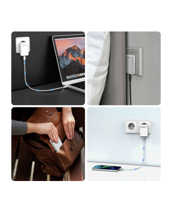 Ansmann 1001-0173 ładowarka do urządzeń przenośnych Telefon komórkowy, Laptop, Smartfon Szary, Biały Prąd przemienny Szybkie ładowanie Wewnętrzna nr 2