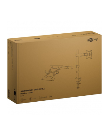 Goobay Uchwyt Do Monitora Z Ramieniem Na Laptopa Flex, Czarny (RB70815) nr 2