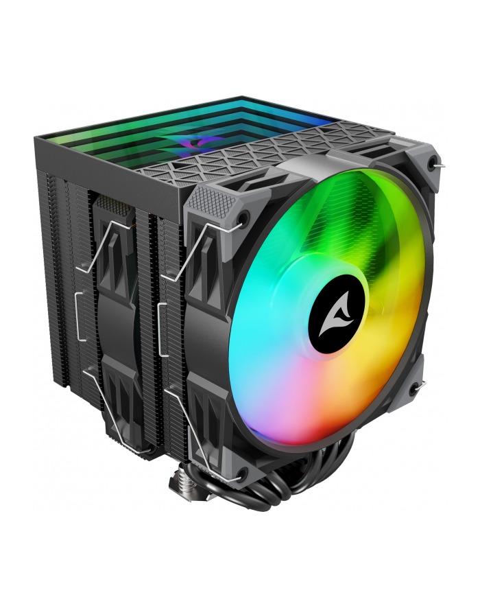 Chłodzenie procesora Sharkoon A60 RGB 12 cm Czarny 1 szt. główny