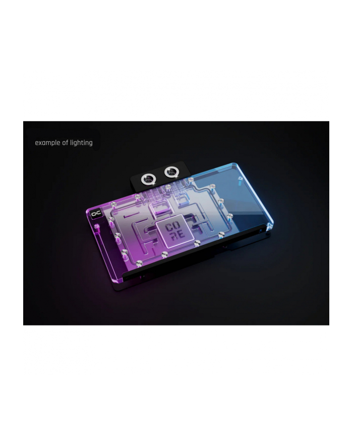 Alphacool Core Rx 9070 Tuf/Prime Gpu Blok Wodny Z Tylną Płytką Akryl Argb (14779) główny