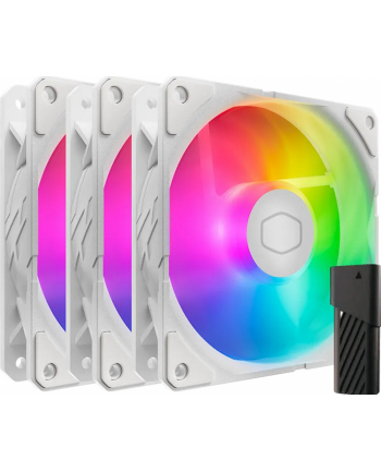 Wentylator komputerowy Cooler Master SickleFlow Edge 120 ARGB White 3-pack (MFXB2DW253P2R2)