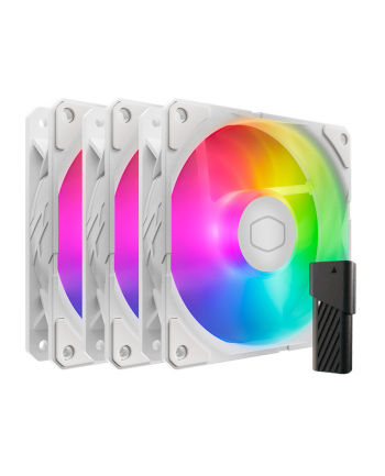 Wentylator komputerowy Cooler Master SickleFlow Edge 120 ARGB White 3-pack (MFXB2DW253P2R2)