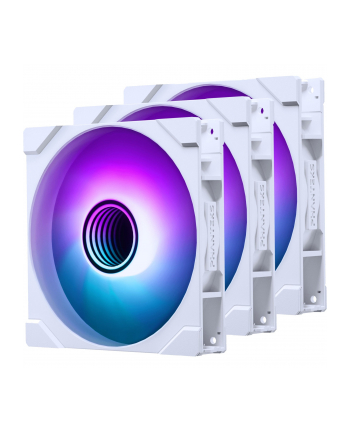 Zestaw wentylatorów Phanteks M25 Gen2 PWM ARGB Regular Airflow 140mm, biały (3 szt)
