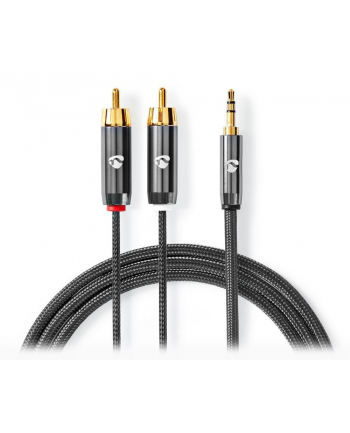Nedis Kabel 2xRCA - Jack 3.5 mm 1 m