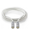 Nedis CCTB64020AL20 kabel Usb 2 m USB4 Gen 2x2 Usb C Srebrny - nr 1