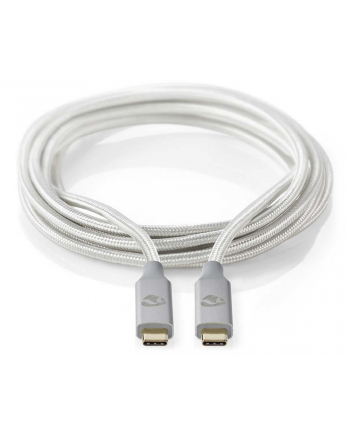 Nedis CCTB64020AL20 kabel Usb 2 m USB4 Gen 2x2 Usb C Srebrny
