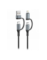 Swissten Kabel Do Ładowania 4W1 1 5M Usb C A I Lightning 60W Czarny - nr 1