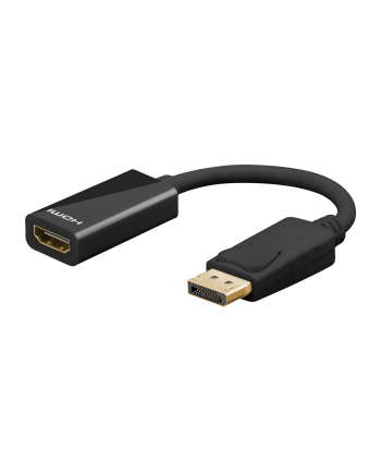 Goobay 75270 Adapter Kablowy 0,1 M Displayport Hdmi Czarny nr 1
