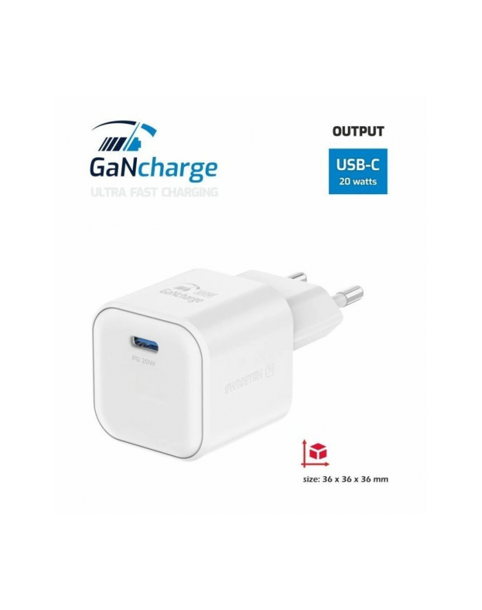 Swissten Adapter Sieciowy Gan Usb-C + Kabel Do Transmisji Danych główny