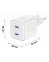 Swissten Adapter Gan 2X Usb-C 20W Pd Biała - nr 2