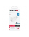 Swissten Adapter Gan 2X Usb-C 20W Pd Biała - nr 4
