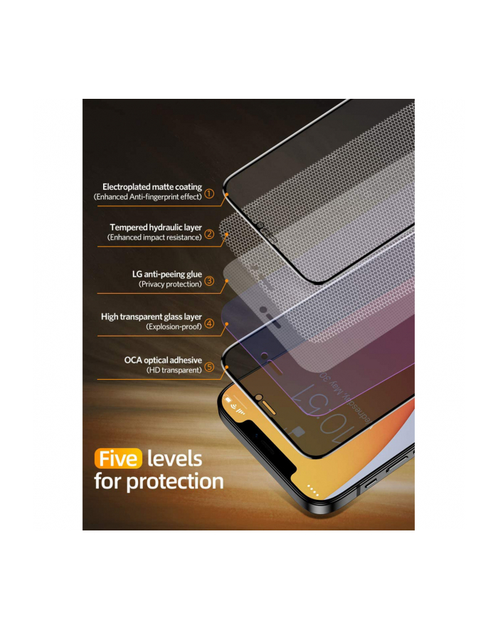 Nevox Nevoglass 3D Privacy Osłona ekranu zapewniająca prywatność Apple 1szt. główny