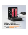axagon ADSA-M2C22 Stacja dokująca USB4 dla 2x M.2 NVMe SSD z funkcją klonowania dysków bez komputera, z wentylatorem chłodzącym - nr 45