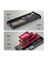 axagon EEM2-SD2B Obudowa zewnętrzna aluminiowa bezśrubowa USB-A/C 3.2 Gen2 M.2 NVMe/SATA wyświetlacz LED, czarny - nr 42