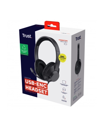 trust Słuchawki przewodowe MAX USB-ENC