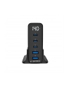 gembird Ładowarka uniwersalna GaN 140W LCD 3xUSB-C 2xUSB-A czarna - nr 1