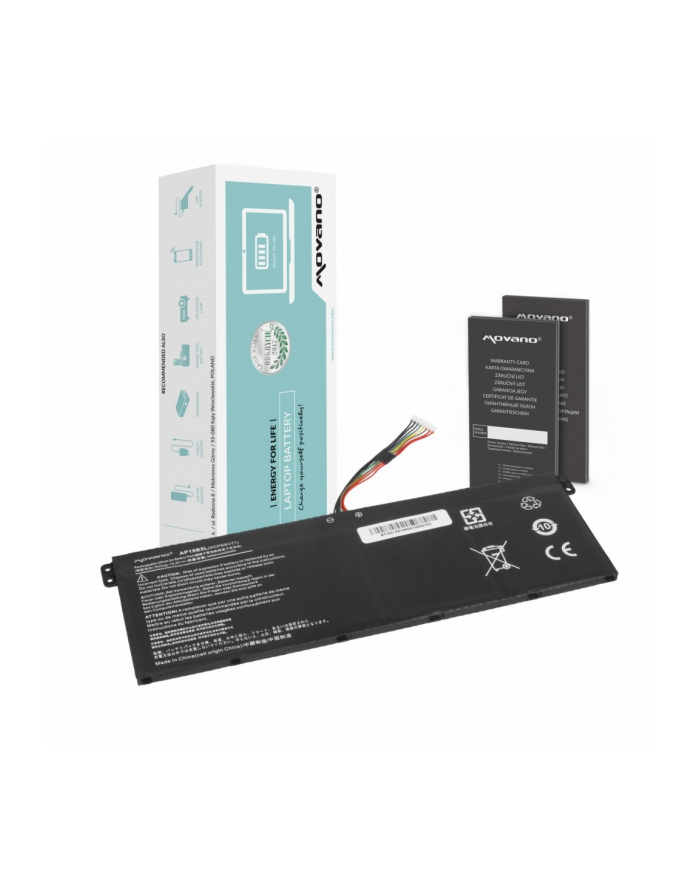 movano Bateria AP19B5L do Acer Aspire 5 A515-43 Swift 3 SF314-42 Vero AV15-51 - 3400 mAh (52 Wh) główny