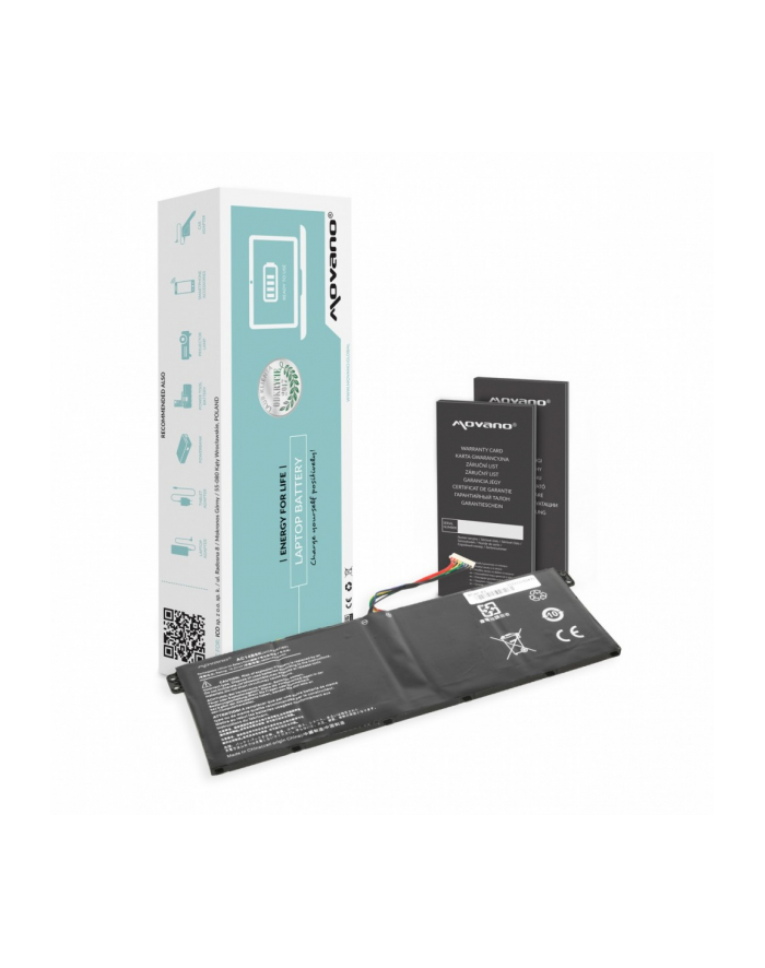 movano Bateria AC14B3K AC14B7K AC14B8K do Acer E3-111 - 3600 mAh (55 Wh) główny