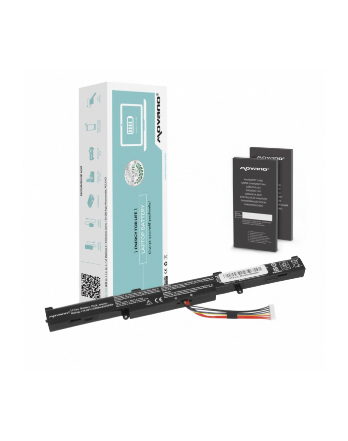 movano Bateria A41N1611 do Asus ROG GL553 GL553VW GL553VD GL553VE GL753V - 2200 mAh (32 Wh) główny